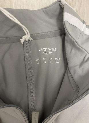 Укороченный топ с длинным рукавом серый jack wills7 фото