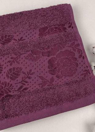 Полотенце bridge collection 50x90 model-4 фиолетовый