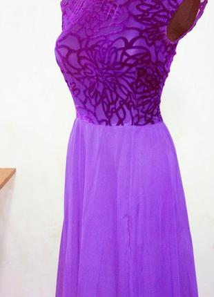 Фиолетовое вечернее платье1 фото
