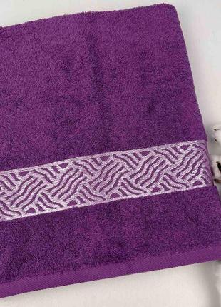 Полотенце bridge collection 70х140 model-5 фиолетовый