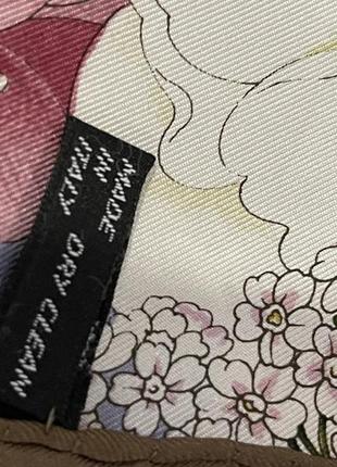 Шелковый платок ручной шов бренд  valentino7 фото