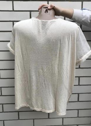 Комбинированная блузка в пайетки, большой размер,h &amp; m3 фото