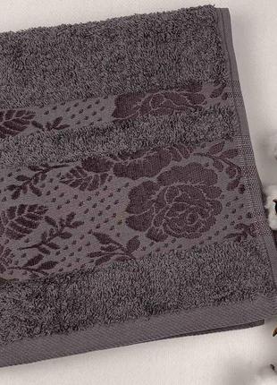 Полотенце bridge collection 50x90 model-4 серый