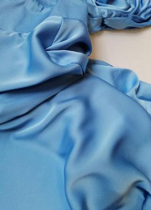 ☘️  шикарное эффектное невероятно красивое платье из искусственного шелка длины миди2 фото