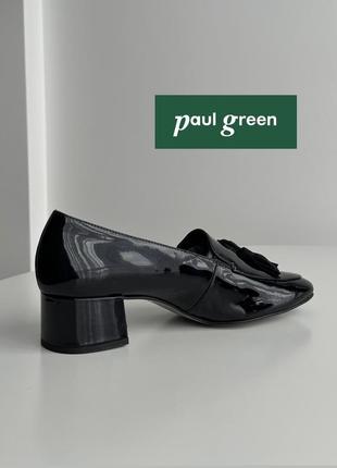 Paul green туфли натуральная лаковая кожа шкіра квадратный носок1 фото