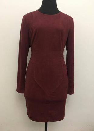 Велюровое тонкое платье