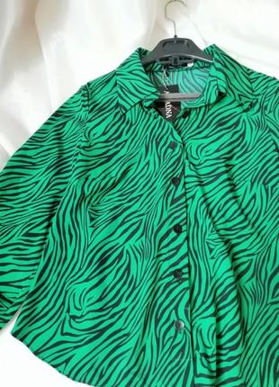 ☘️ сорочка блуза сітка зебра принт2 фото