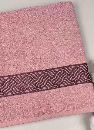 Полотенце bridge collection 70х140 model-5 розовый