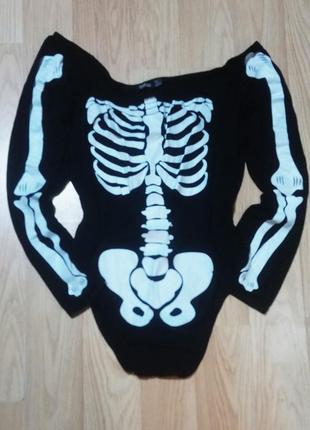 Боди скелетон на хеллоуин 🦇3 фото