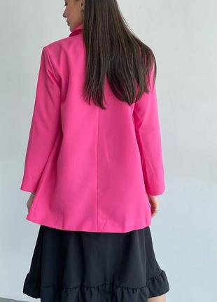 Жіночий рожевий oversize піджак5 фото