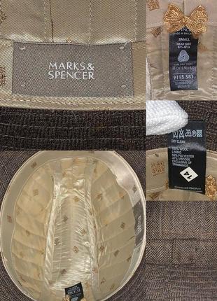 Красивая классическая шляпа marks &amp; spencer из натуральной шерсти6 фото