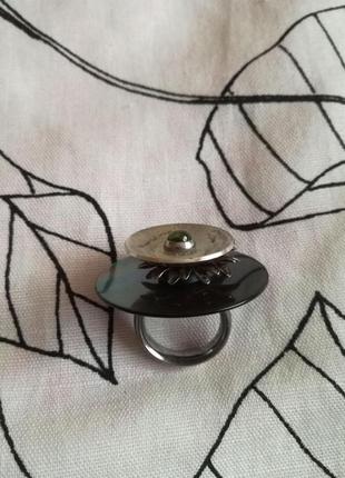 Дизайнерское серебряное наборное кольцо charlotte 925