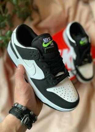 Кросівки nike sb dunk strangelove •white black•2 фото