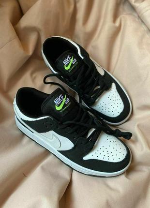 Кросівки nike sb dunk strangelove •white black•3 фото