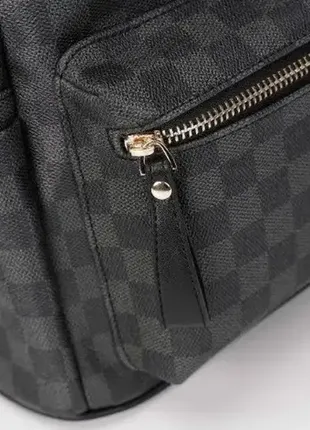 Большой женский городской рюкзак на плечи в стиле луи виттон, модный и стильный рюкзак3 фото