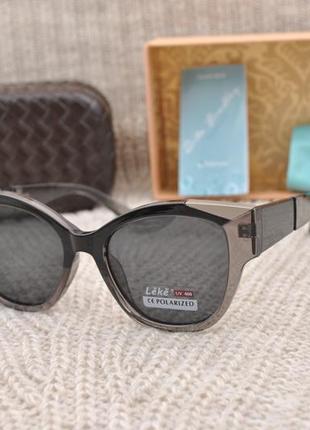 Красивые женские солнцезащитные очки leke polarized кошачий глаз