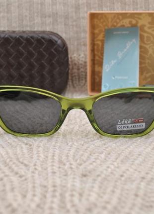 Красивые женские узкие солнцезащитные очки leke polarized кошачий глаз5 фото