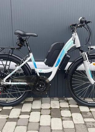 Электровелосипед 26" cubic-bike elite white 1000w 13ah 48v panasonic