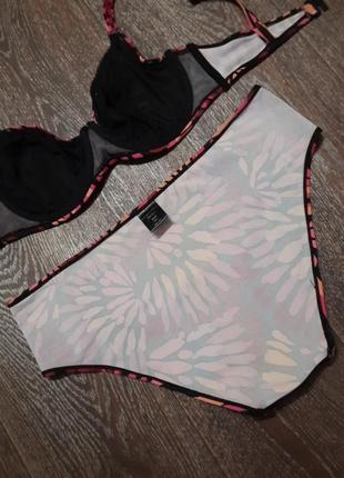 Брендовый красивый раздельный купальник р.80 э/xl от hunkemoller, косточки, мя9 фото