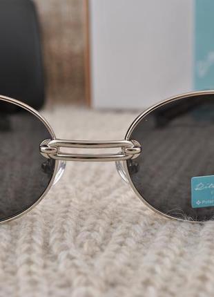 Фирменные солнцезащитные круглые очки rita bradley polarized9 фото