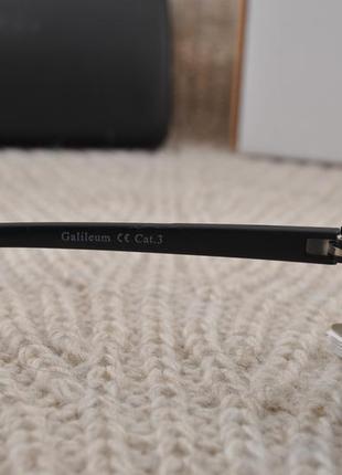 Фірмові вузькі сонцезахисні окуляри galileum  polarized gp54810 фото