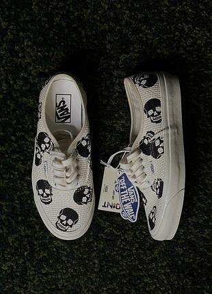 Кеды vans anaheim factory authentic 44 dx needlepoint/skulls (new) | original