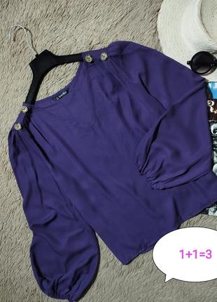 Шикарная блуза с пуговицами и объемными рукавами/блузка/рубашка1 фото