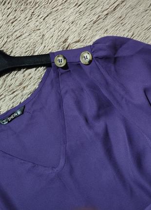 Шикарная блуза с пуговицами и объемными рукавами/блузка/рубашка3 фото
