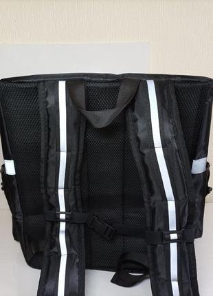 Термо рюкзак сумка-холодильник 35 л. со светоотражающими лентами, weyoung, чорный8 фото