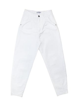 Б/у женские джинсы с высокой талией xs белый itc
