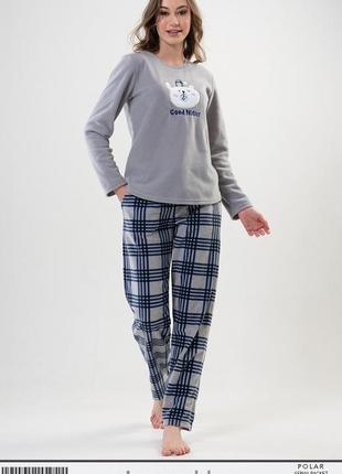 Пижама флисовая теплая, размер 50(xl)турция4 фото