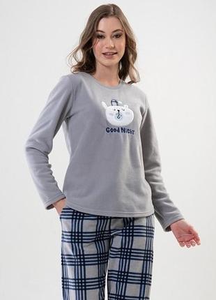 Пижама флисовая теплая, размер 50(xl)турция3 фото
