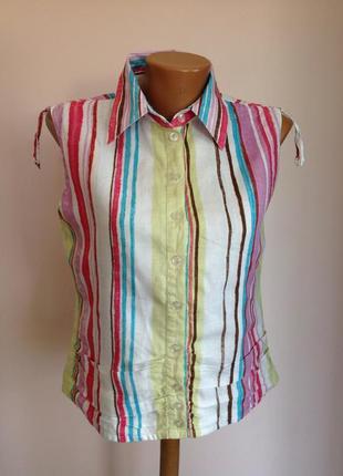 Симпатична блуза льняна vechy р. м(38)1 фото