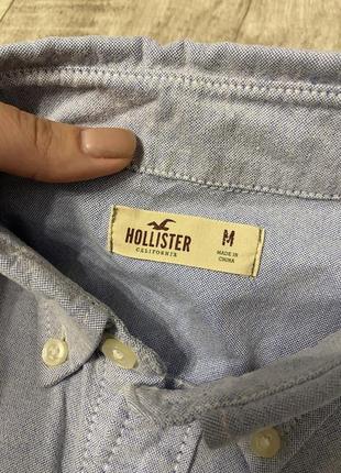 Хлопковая рубашка имитация джинса, hollister, размер 44-464 фото