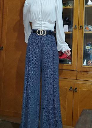 Летние широкие брюки палаццо zara wide leg