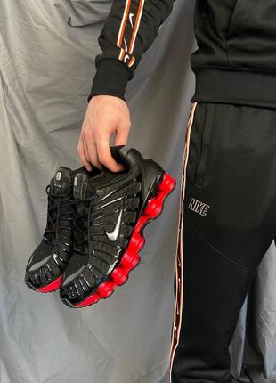 Кроссовки nike air max shox tl money red