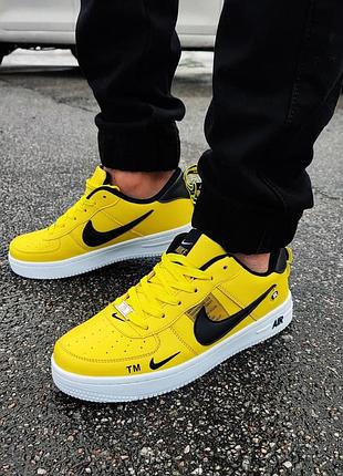 Акция мужские кросівки nike air force жовті🔥