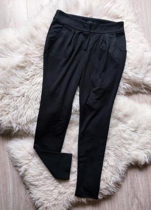 💛💕💙 комфортные черные брюки из качественного плотного трикотажа