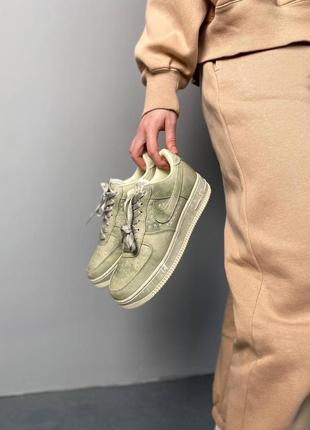 Кроссовки nike air force 1 low kws khaki