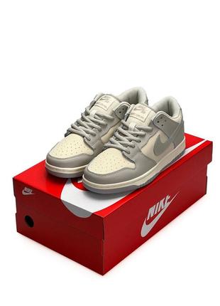 Жіночі кросівки nike sb dunk low retro silver beige5 фото