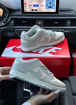 Жіночі кросівки nike sb dunk low retro silver beige8 фото