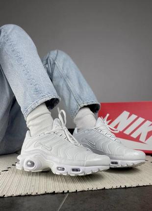 Кроссовки nike air max tn plus full white