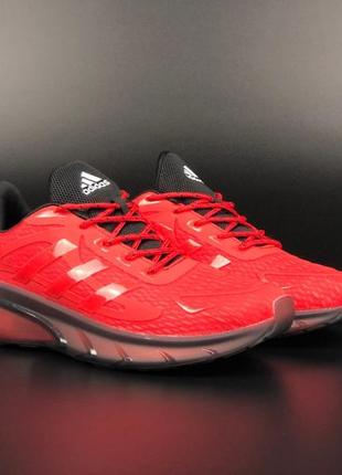 Чоловічі червоні кросівки від адідас/кррсівки хлопчачі для спорту/спортивні кроси для чоловіків/чоловіче взуття7 фото