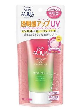 Rohto сонцезахисний крем із функцією корекції шкіри skin aqua tone up uv spf 50+ pa+++