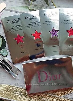 Пробники помад christian dior addict stellar shine.