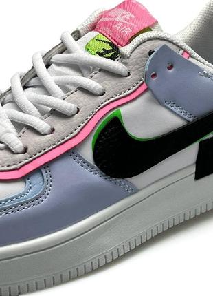 Жіночі кросівки nike air force 1 shadow violet black rose7 фото