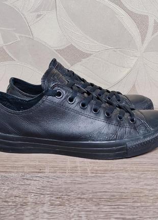 Мужские кожаные кроссовки кеды converse all star size 42