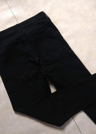 Брендові чорні джинси скінні з високою талією h&m, 12 розмір.6 фото
