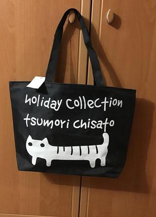 Гарна сумка шопер «веселий кіт»