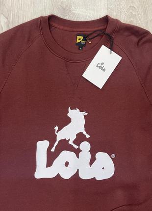Мужская толстовка lois jeans, big logo оригинал.